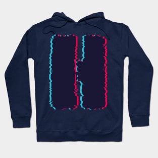 Glitch letter H, distorted letter H Hoodie